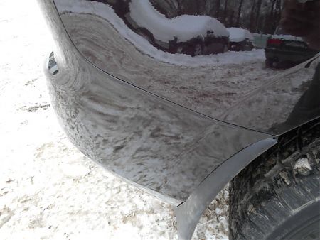 Задний бампер Mazda CX-7 после ремонта и покраски